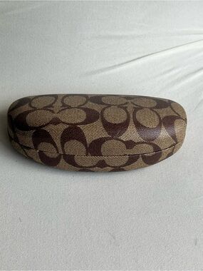 Coach Brown Signature Canvas Sunglass Case